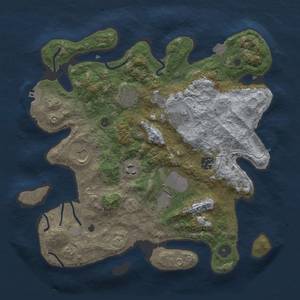 Thumbnail Rust Map: Procedural Map, Size: 3500, Seed: 1337, 14 Monuments