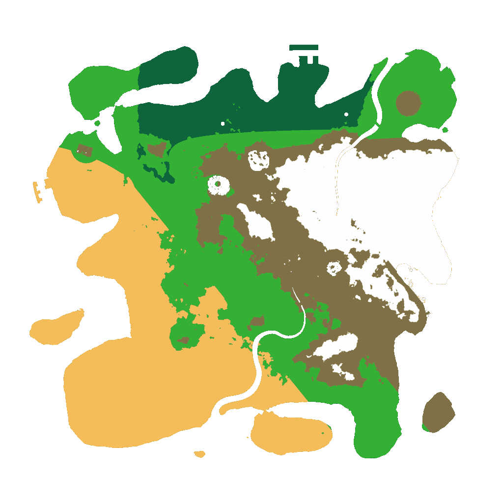 Biome Rust Map: Procedural Map, Size: 3500, Seed: 1337