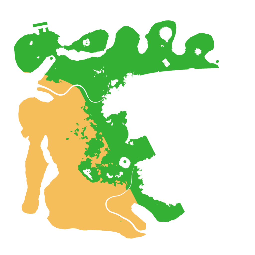 Biome Rust Map: Procedural Map, Size: 3500, Seed: 552