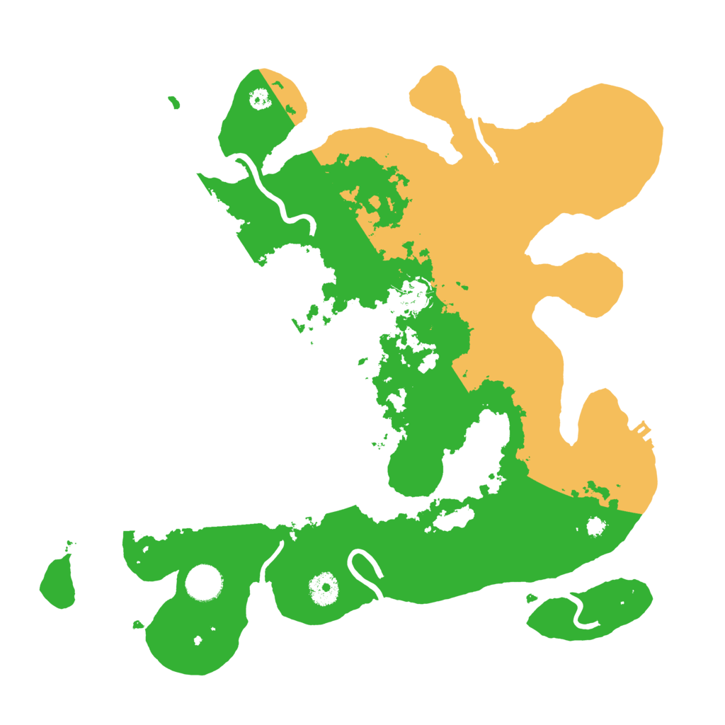 Biome Rust Map: Procedural Map, Size: 3500, Seed: 145