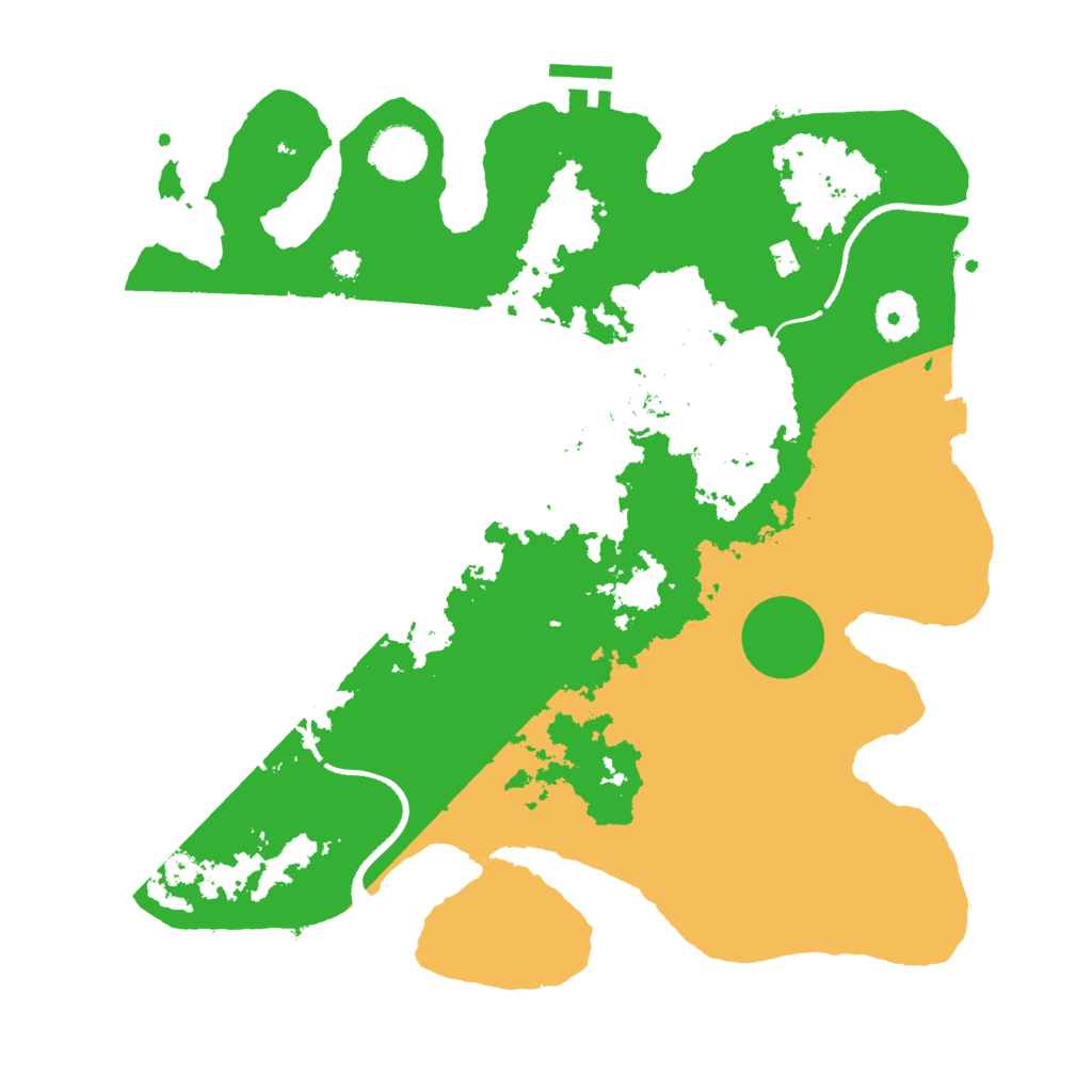 Biome Rust Map: Procedural Map, Size: 3500, Seed: 788599