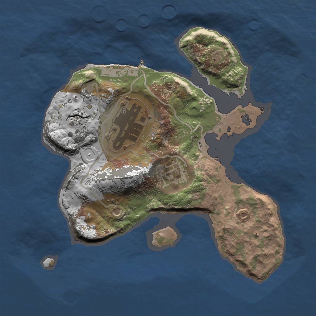 Rust Map: Procedural Map, Size: 1900, Seed: 201899142, 6 Monuments