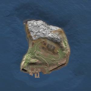 Thumbnail Rust Map: Procedural Map, Size: 1200, Seed: 1, 4 Monuments