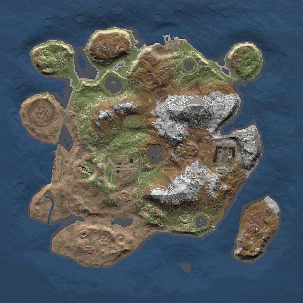 Rust Map: Procedural Map, Size: 2700, Seed: 1337, 10 Monuments