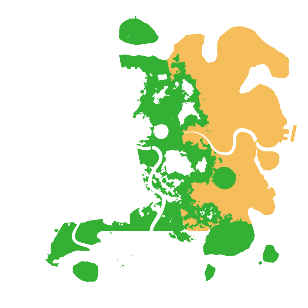 Biome Rust Map: Procedural Map, Size: 3700, Seed: 234717395
