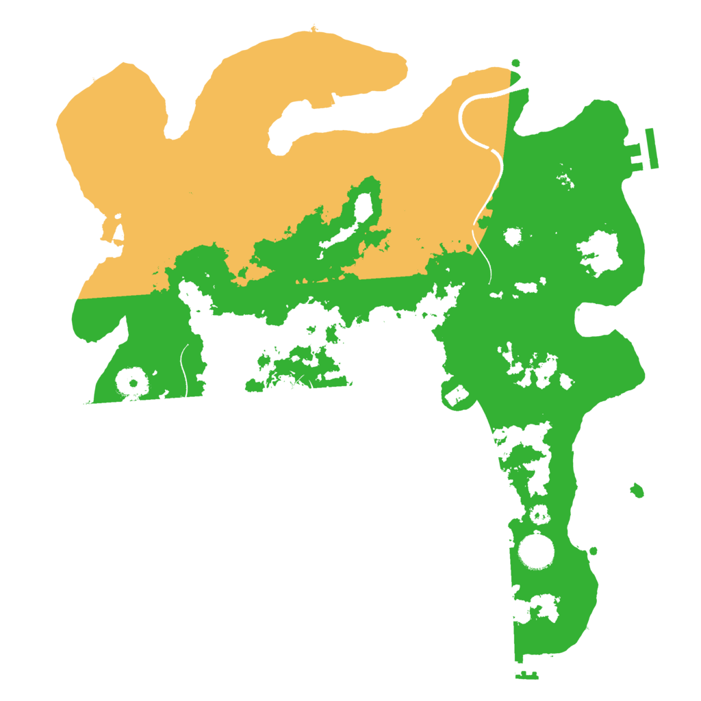Biome Rust Map: Procedural Map, Size: 3500, Seed: 79243173