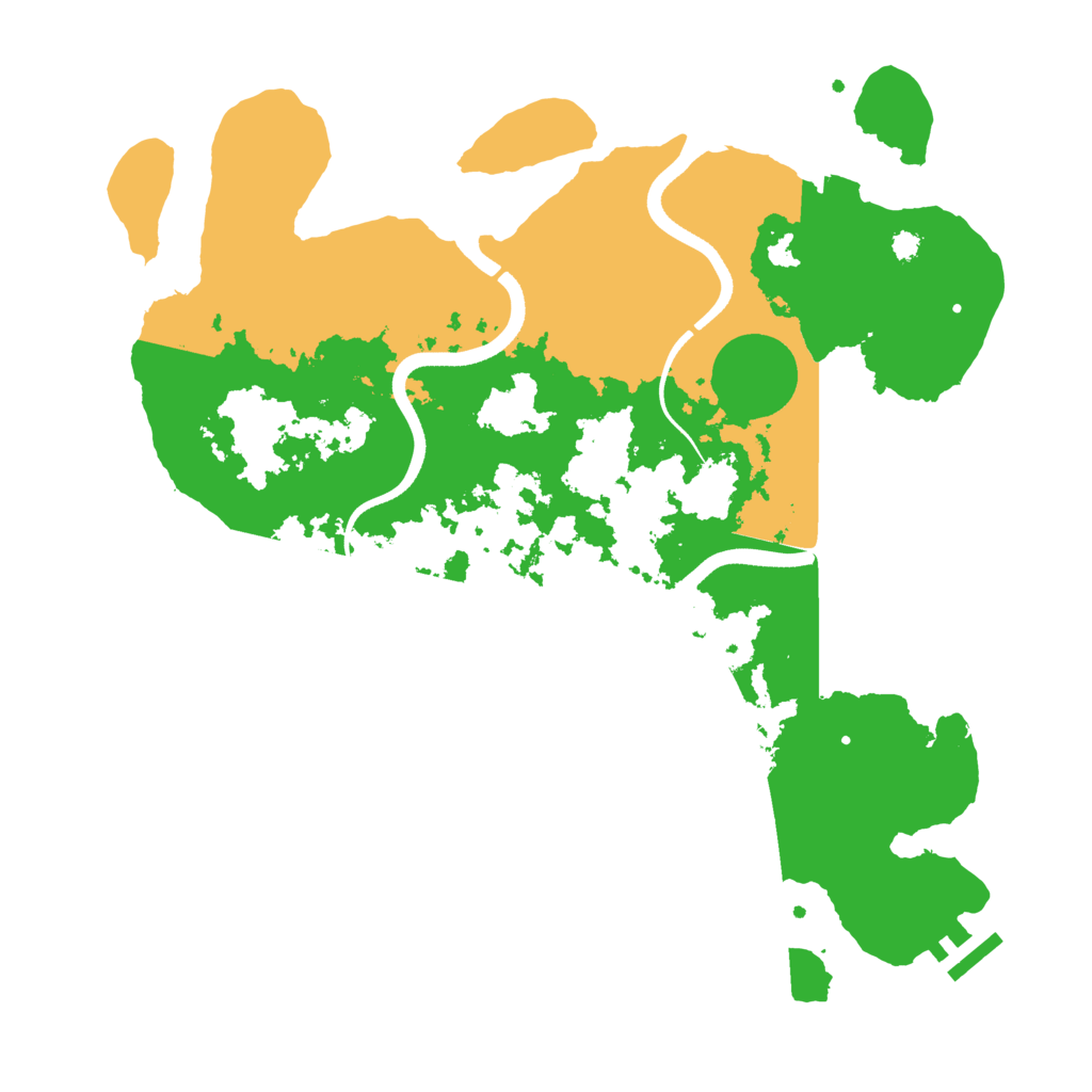 Biome Rust Map: Procedural Map, Size: 3500, Seed: 326612