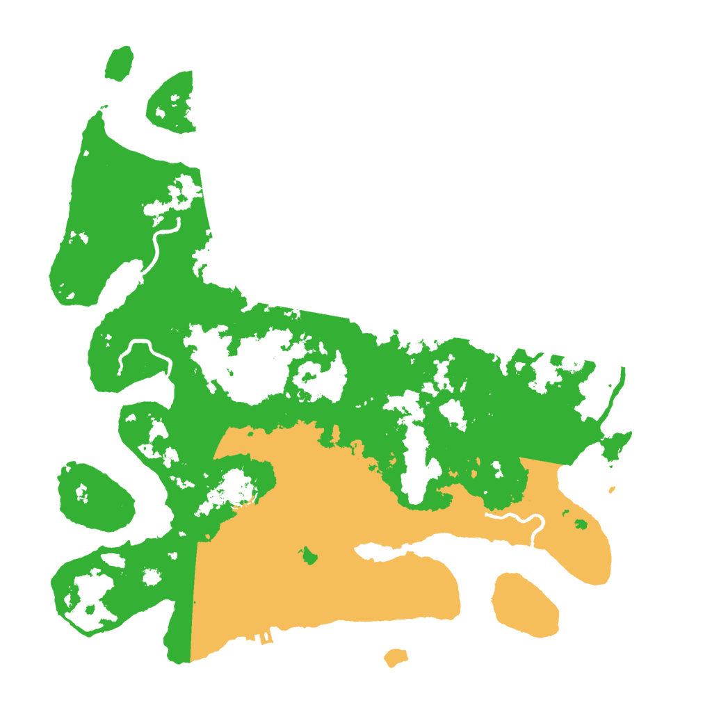 Biome Rust Map: Procedural Map, Size: 3600, Seed: 327131133