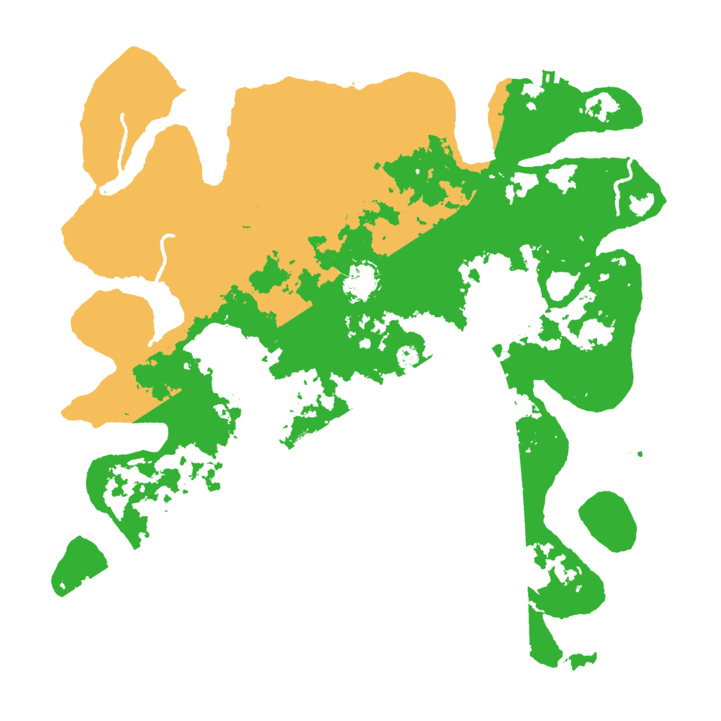 Biome Rust Map: Procedural Map, Size: 3500, Seed: 15262