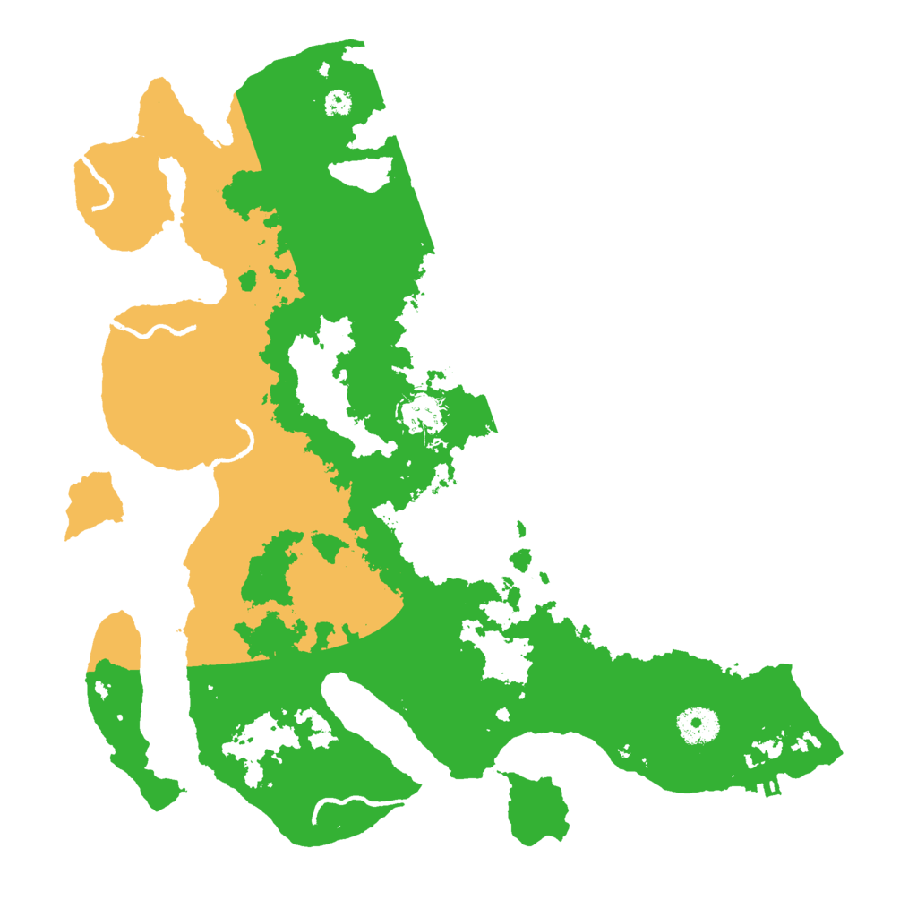 Biome Rust Map: Procedural Map, Size: 3500, Seed: 1996