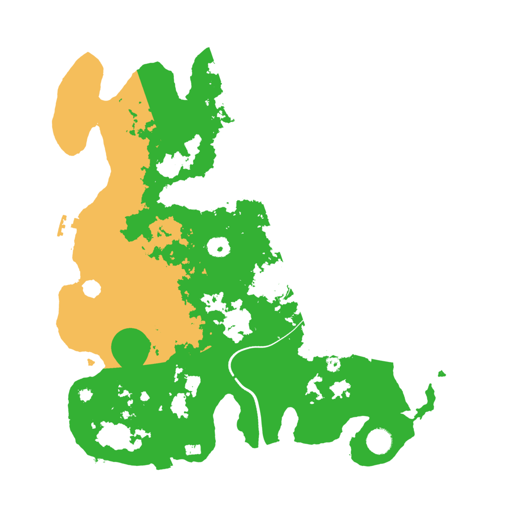 Biome Rust Map: Procedural Map, Size: 3500, Seed: 1996