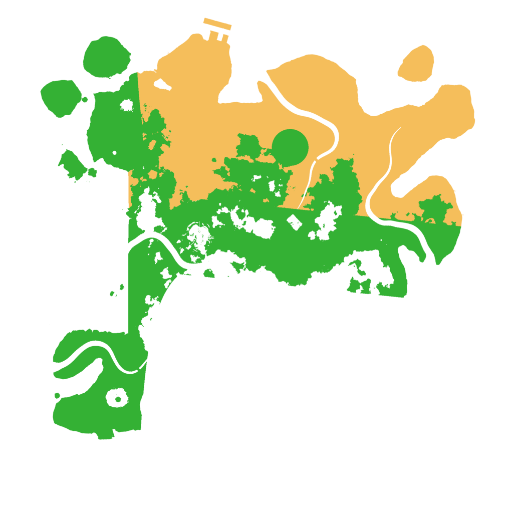 Biome Rust Map: Procedural Map, Size: 3700, Seed: 4568