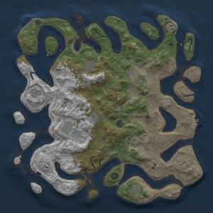 Thumbnail Rust Map: Procedural Map, Size: 4500, Seed: 6554487, 18 Monuments