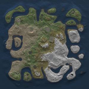 Thumbnail Rust Map: Procedural Map, Size: 4250, Seed: 2020, 21 Monuments