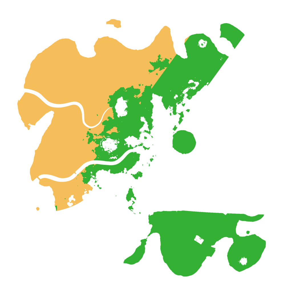 Biome Rust Map: Procedural Map, Size: 3500, Seed: 6899