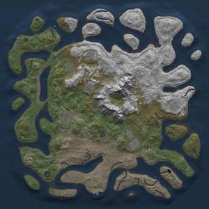 Thumbnail Rust Map: Procedural Map, Size: 5000, Seed: 28, 21 Monuments