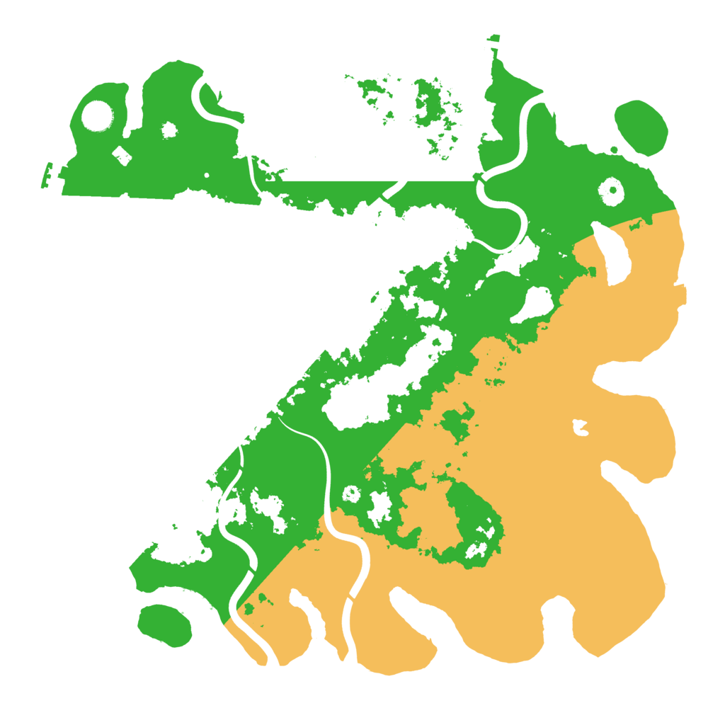 Biome Rust Map: Procedural Map, Size: 4100, Seed: 2