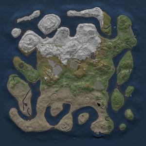 Thumbnail Rust Map: Procedural Map, Size: 4000, Seed: 2104, 16 Monuments