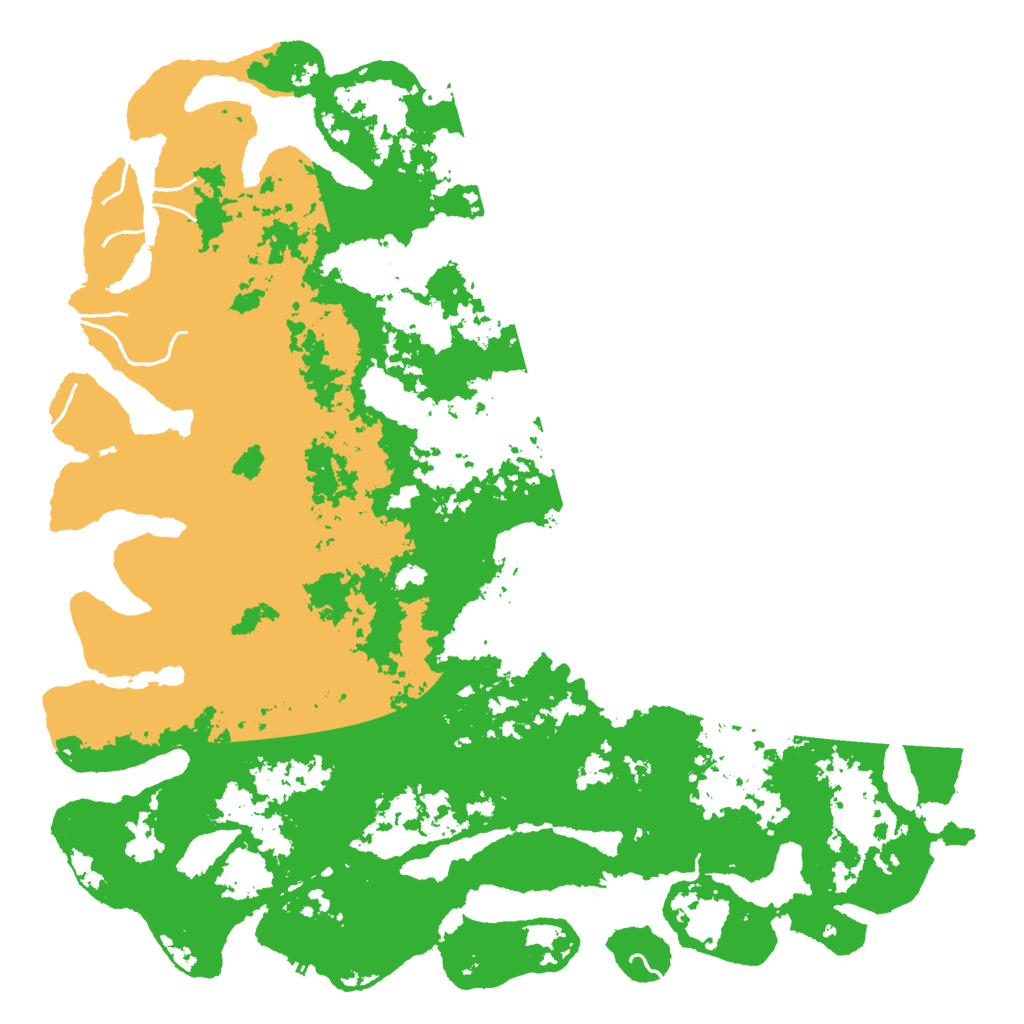 Biome Rust Map: Procedural Map, Size: 6000, Seed: 37583566