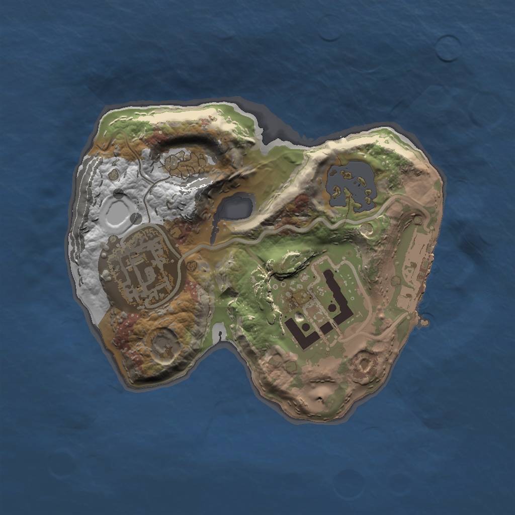 Rust Map: Procedural Map, Size: 1440, Seed: 6, 7 Monuments