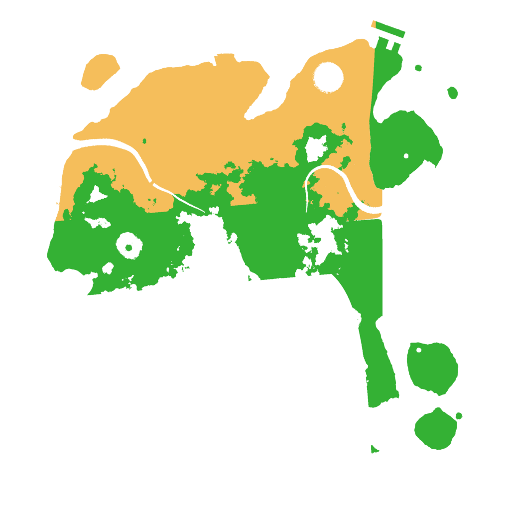 Biome Rust Map: Procedural Map, Size: 3000, Seed: 1266204589