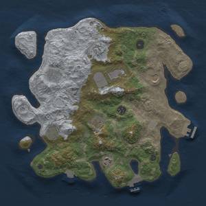 Thumbnail Rust Map: Procedural Map, Size: 3500, Seed: 5646546, 16 Monuments