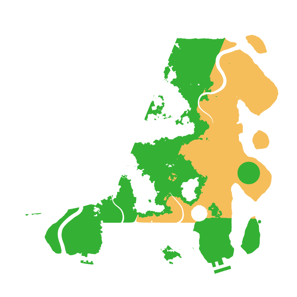 Biome Rust Map: Procedural Map, Size: 3500, Seed: 5646546
