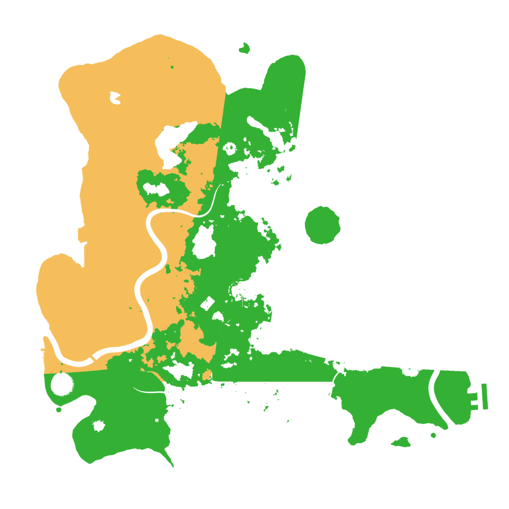 Biome Rust Map: Procedural Map, Size: 4000, Seed: 458544