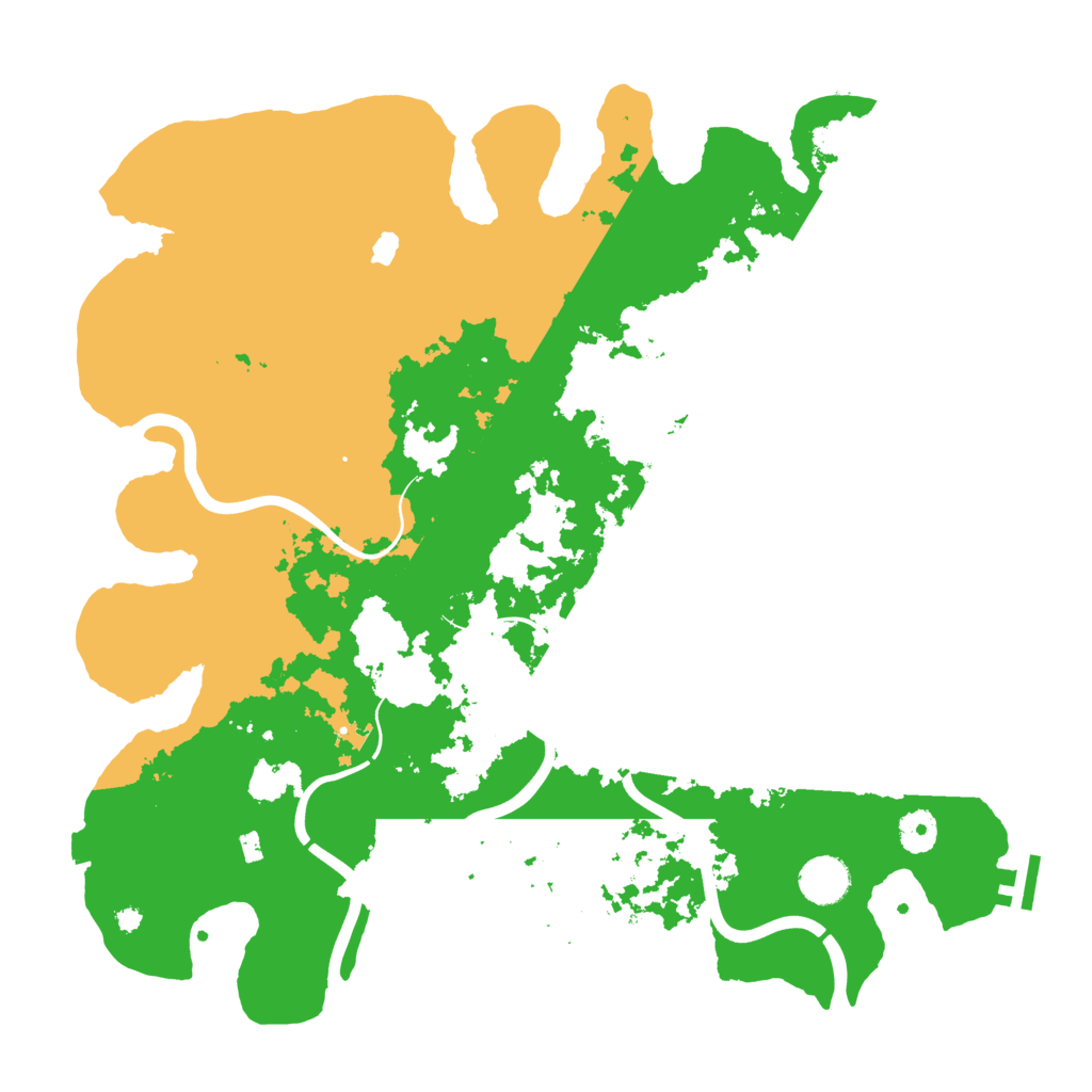 Biome Rust Map: Procedural Map, Size: 4000, Seed: 3520