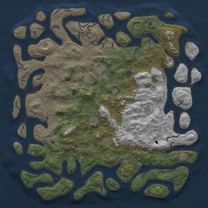 Thumbnail Rust Map: Procedural Map, Size: 6000, Seed: 1254, 14 Monuments