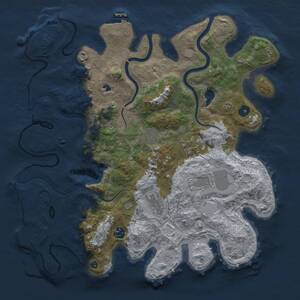 Thumbnail Rust Map: Procedural Map, Size: 4000, Seed: 20, 12 Monuments