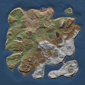 Thumbnail Rust Map: Procedural Map, Size: 3500, Seed: 114, 13 Monuments