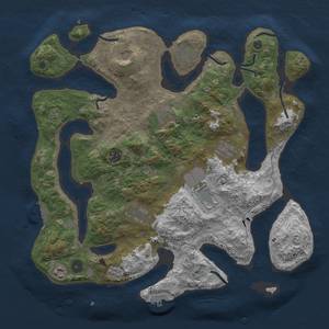 Thumbnail Rust Map: Procedural Map, Size: 4000, Seed: 111, 14 Monuments