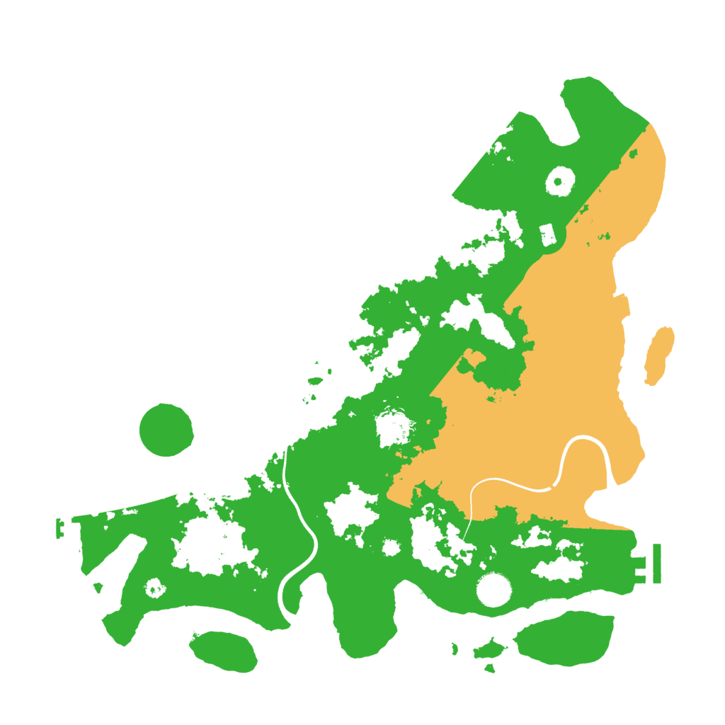 Biome Rust Map: Procedural Map, Size: 3700, Seed: 85