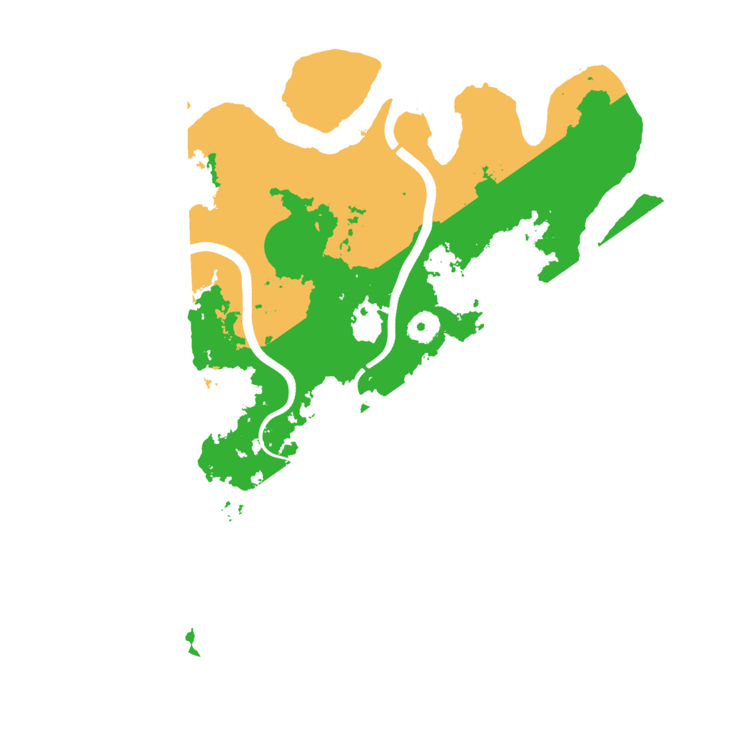 Biome Rust Map: Procedural Map, Size: 3500, Seed: 84