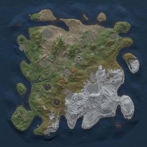 Thumbnail Rust Map: Procedural Map, Size: 3500, Seed: 175, 15 Monuments