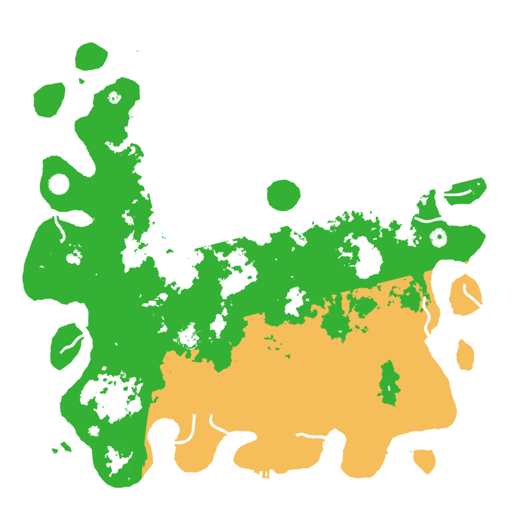 Biome Rust Map: Procedural Map, Size: 4400, Seed: 1