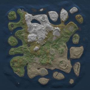 Thumbnail Rust Map: Procedural Map, Size: 4200, Seed: 62, 17 Monuments