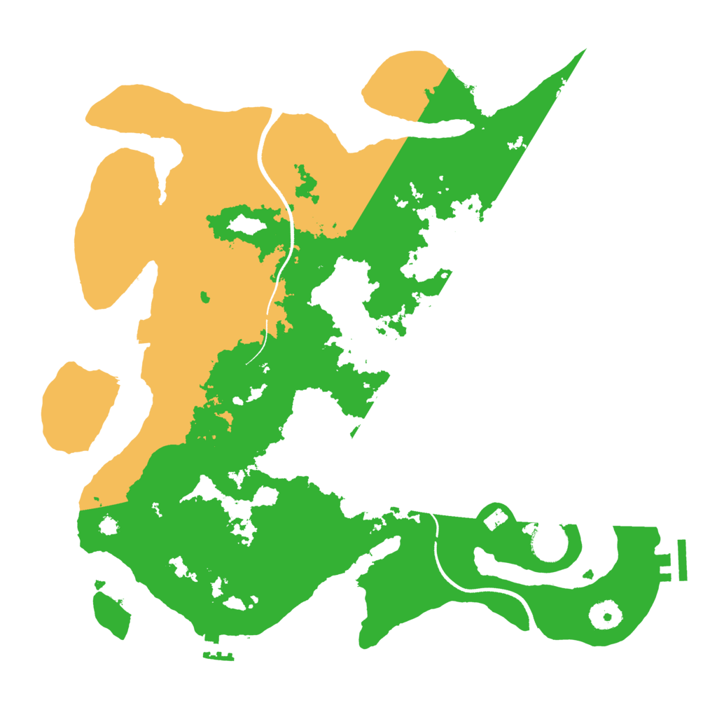 Biome Rust Map: Procedural Map, Size: 3500, Seed: 907011700