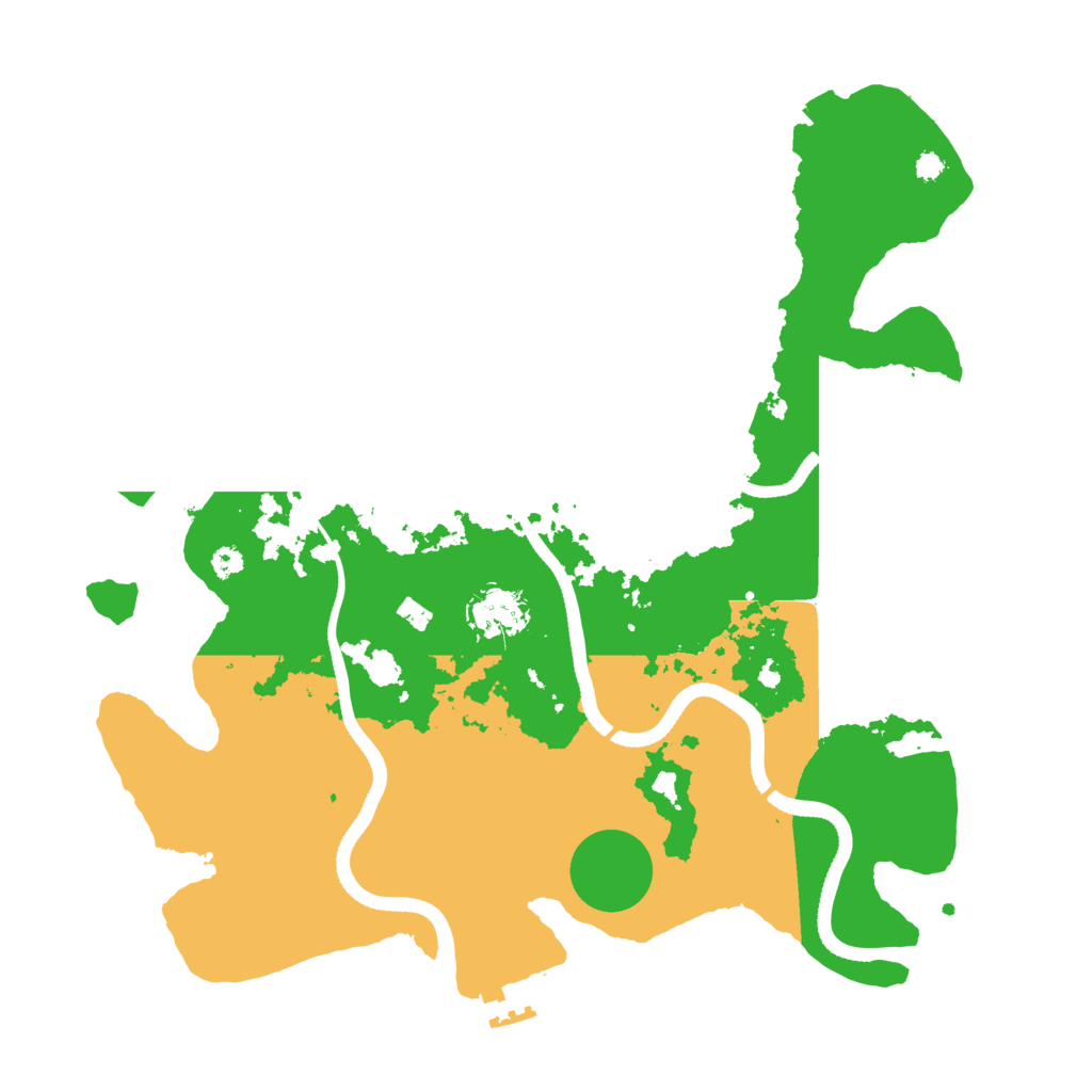 Biome Rust Map: Procedural Map, Size: 3500, Seed: 293