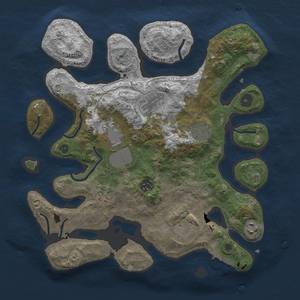 Thumbnail Rust Map: Procedural Map, Size: 3500, Seed: 293, 11 Monuments