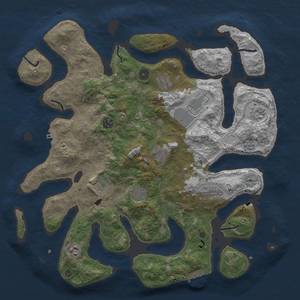 Thumbnail Rust Map: Procedural Map, Size: 4200, Seed: 68, 18 Monuments