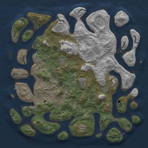 Thumbnail Rust Map: Procedural Map, Size: 5000, Seed: 42069, 15 Monuments