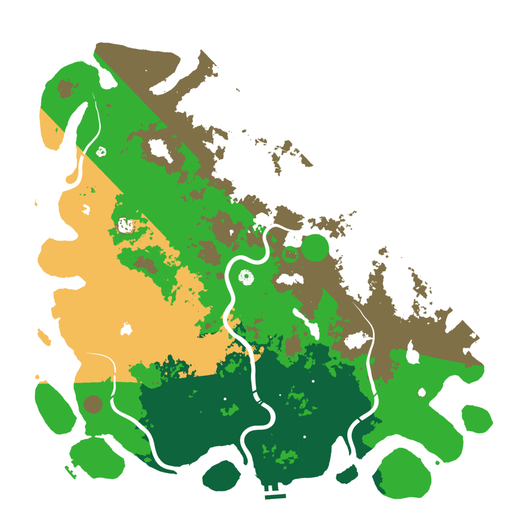 Biome Rust Map: Procedural Map, Size: 5000, Seed: 42069