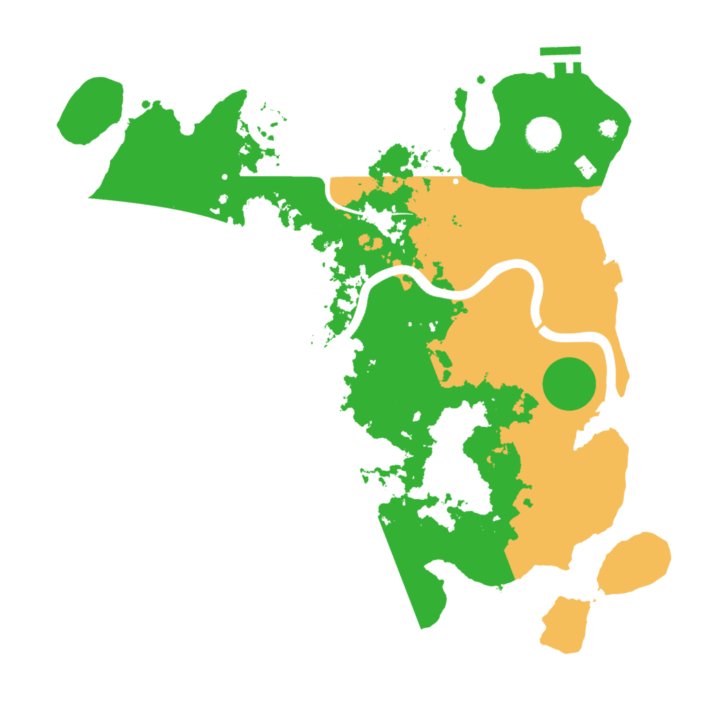 Biome Rust Map: Procedural Map, Size: 3500, Seed: 4345