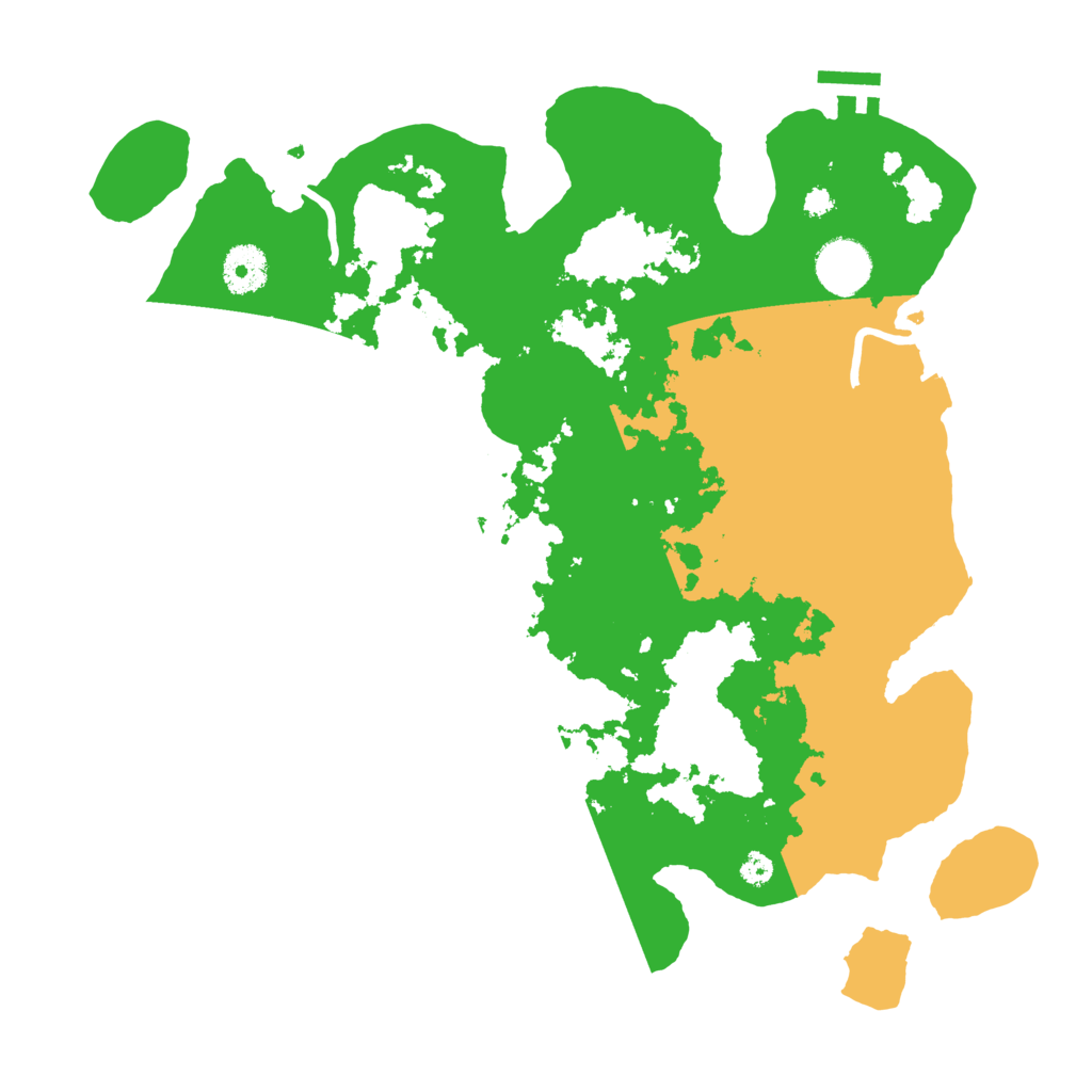 Biome Rust Map: Procedural Map, Size: 3500, Seed: 4345