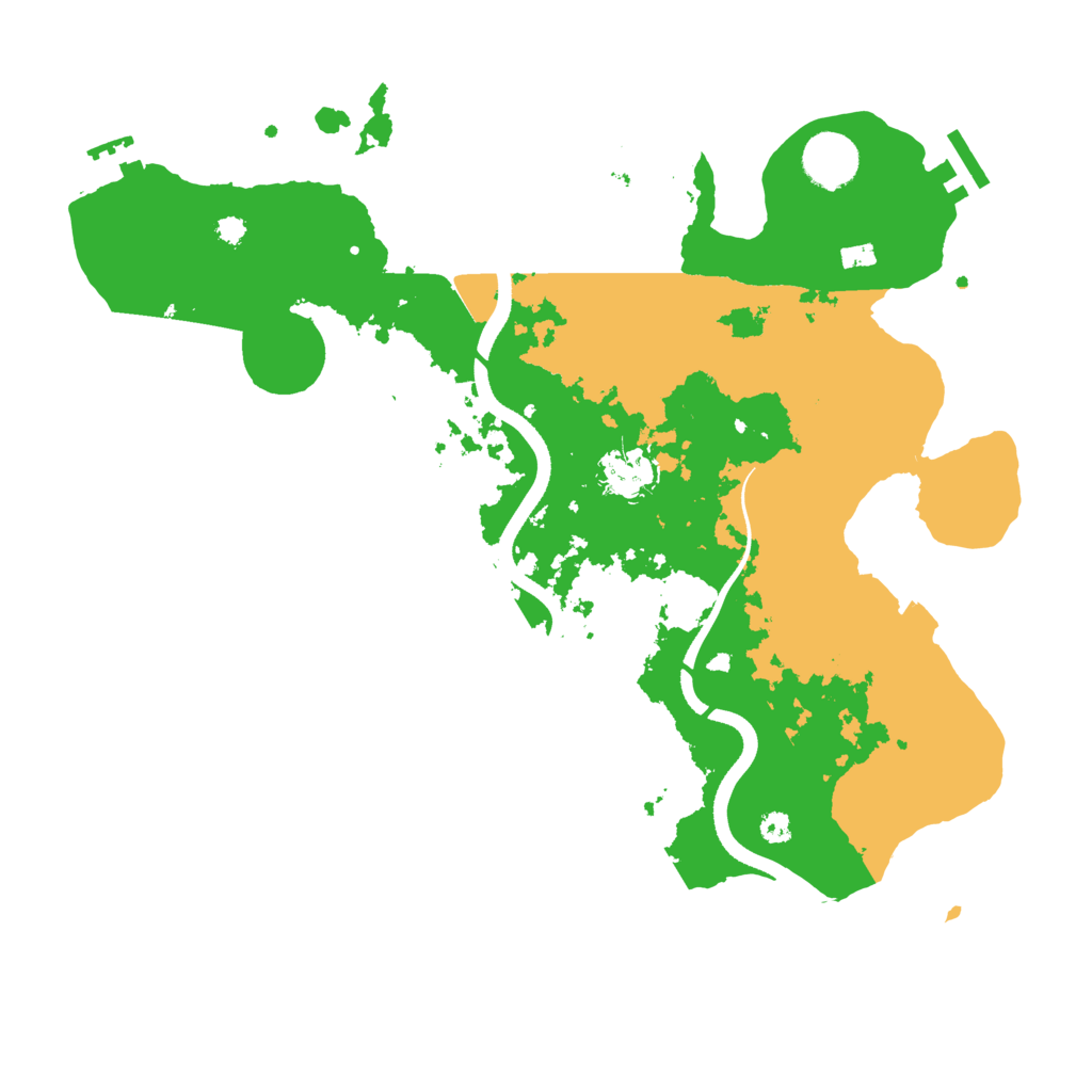 Biome Rust Map: Procedural Map, Size: 3500, Seed: 6942069