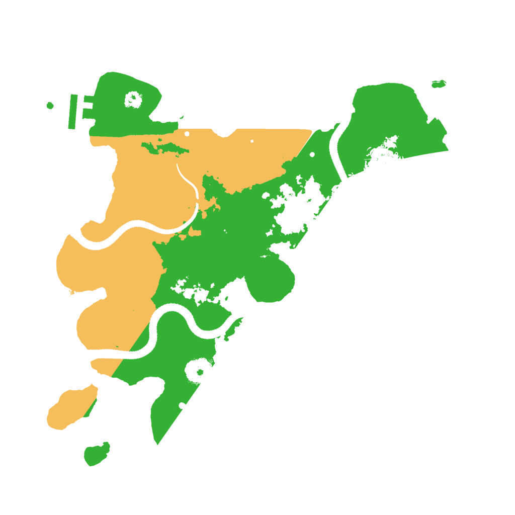 Biome Rust Map: Procedural Map, Size: 3000, Seed: 211