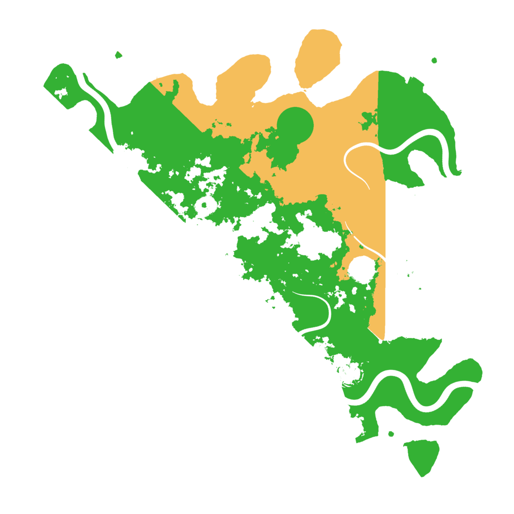 Biome Rust Map: Procedural Map, Size: 3700, Seed: 975