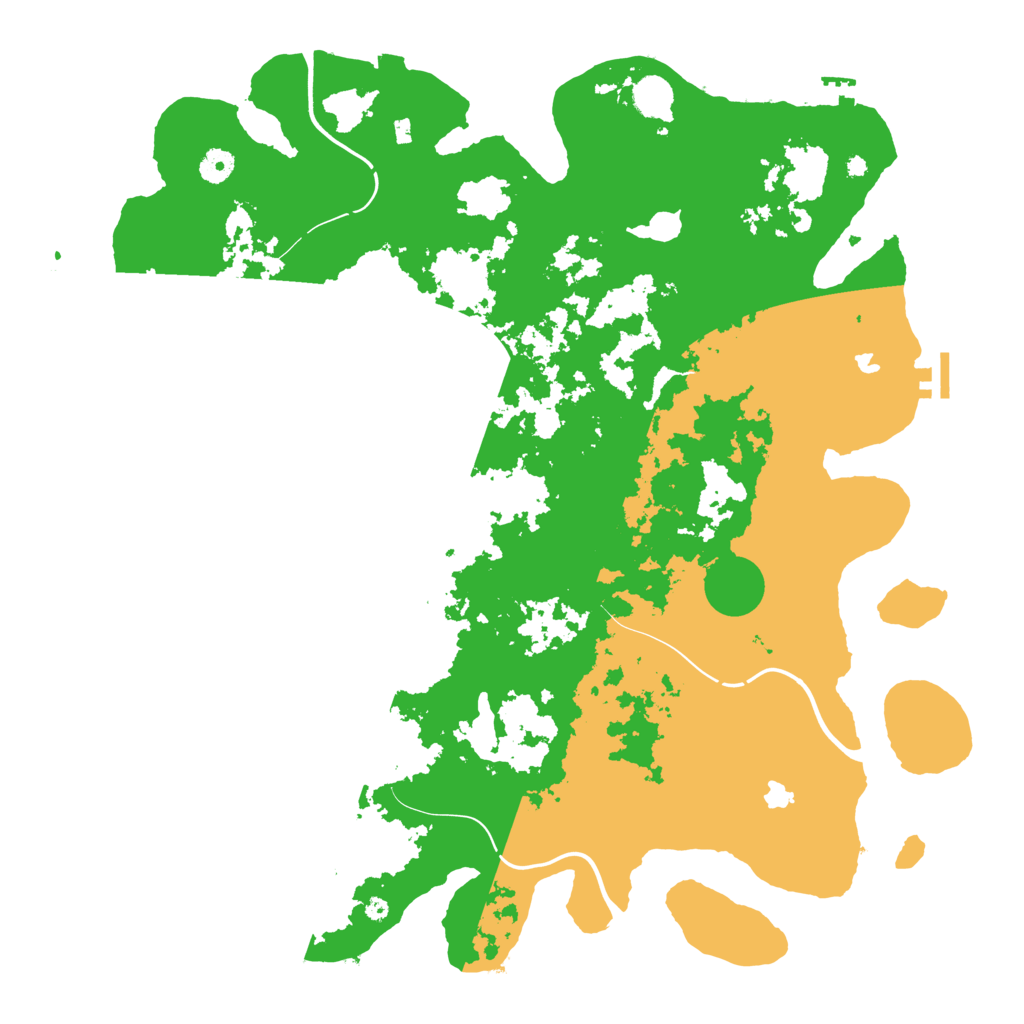 Biome Rust Map: Procedural Map, Size: 4500, Seed: 2352139